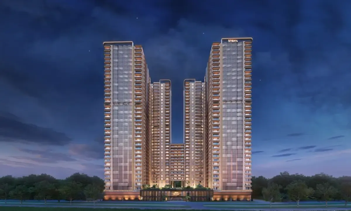 Sobha Elysia — Night Elevation